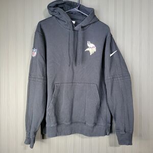 NFL Nike Minnesota Vikings Sweatshirt Hoodie Small Logo Black Men's Medium